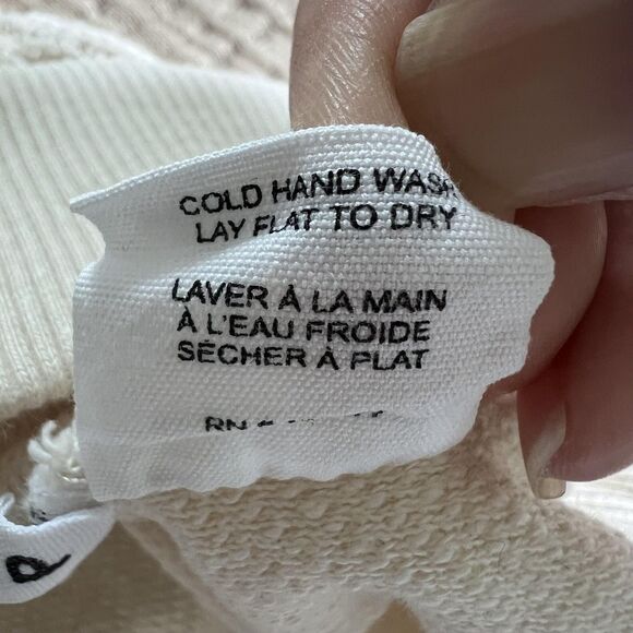 Ulla Johnson Sweater Womens Small Fringe Sleeve Pullover Textured Boho Neutral - Picture 10 of 15